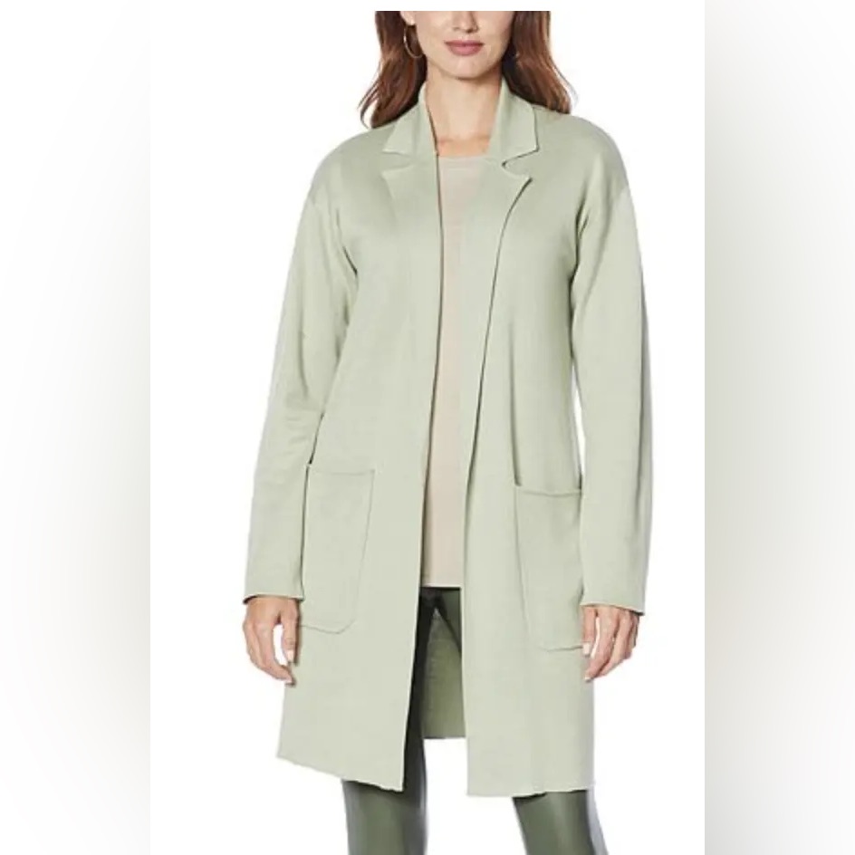 G By Giuliana Cardigan Open Front Olive Green 3xp Nwot